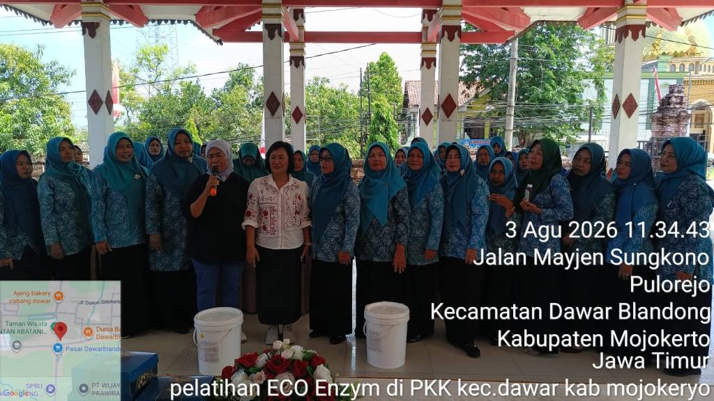 Sosialisasi dan Praktek Eco Enzyme Kecamatan Dhawar Blandong